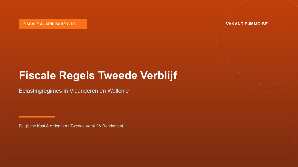 Fiscale regels voor een tweede verblijf in Vlaanderen en Wallonië uitgelegd